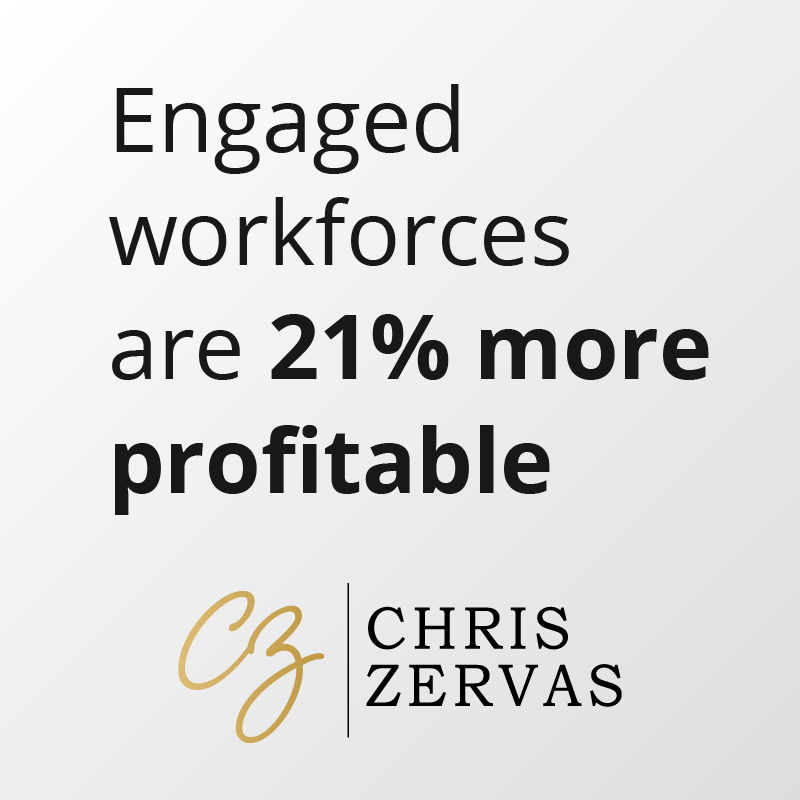 Engaged workforces are 21% more profitable
