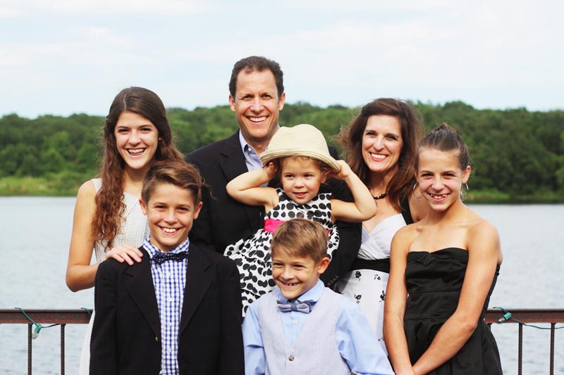 Keynote speaker Chris Zervas and his family in Bartlesville, Oklahoma